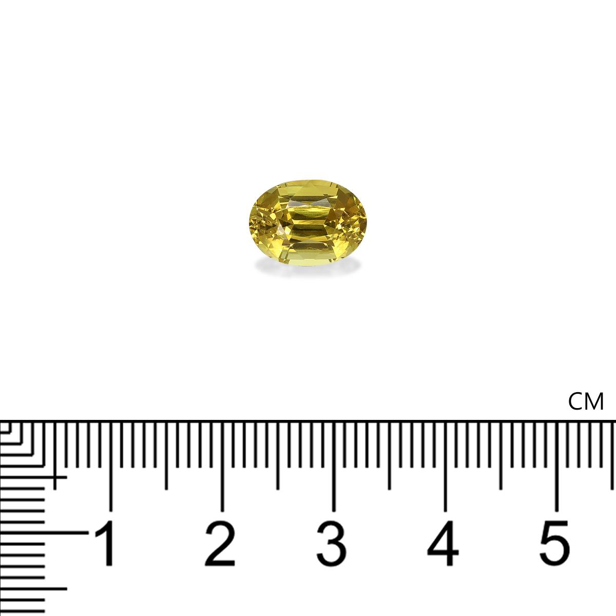yellow grossular garnet, 3.88ct oval cut — view 4