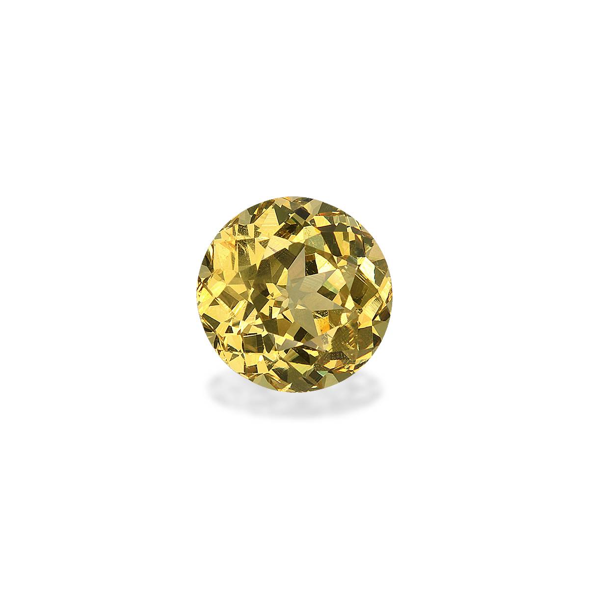 daffodil yellow grossular garnet, 4.74ct round cut — view 3