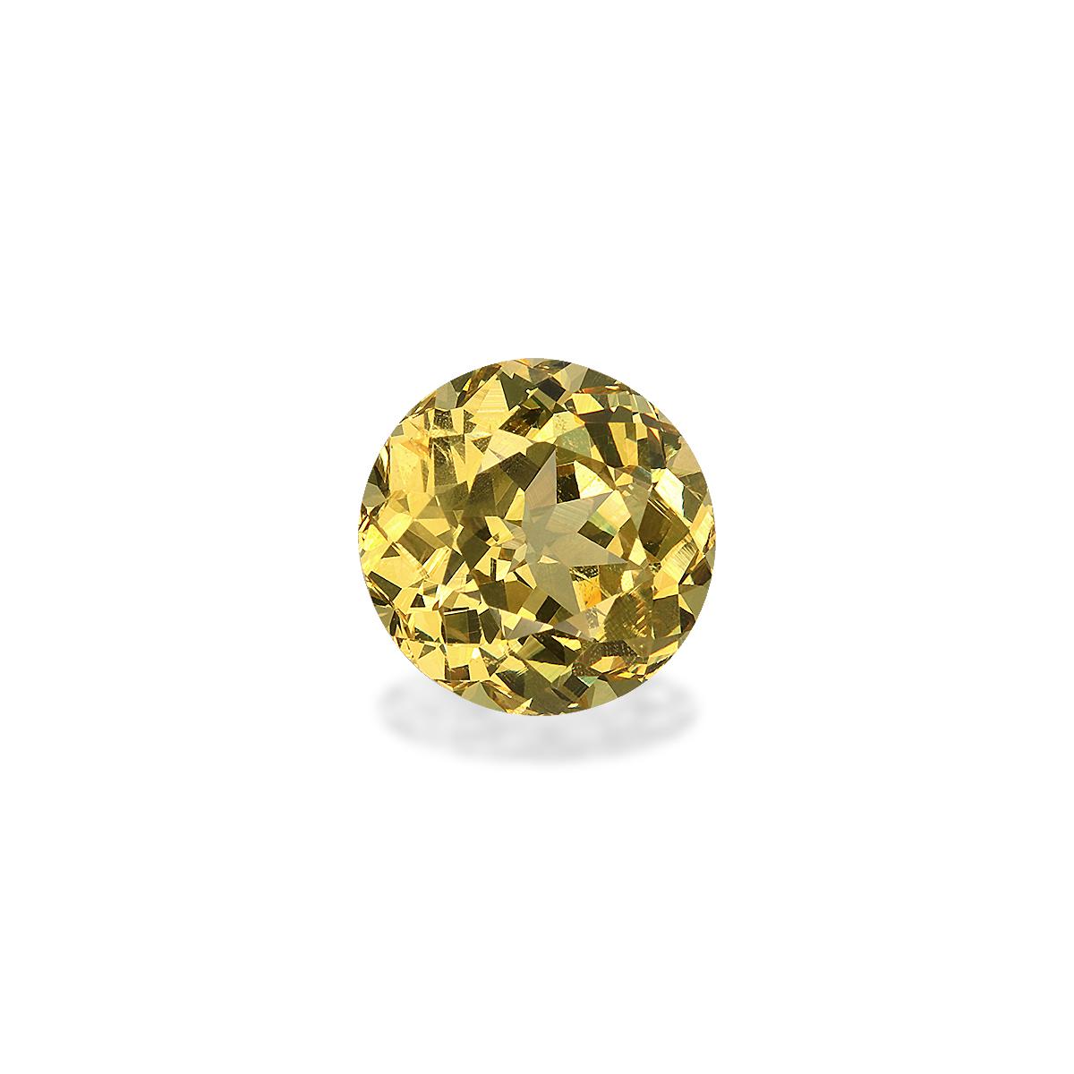 daffodil yellow grossular garnet, 4.74ct round cut — view 3