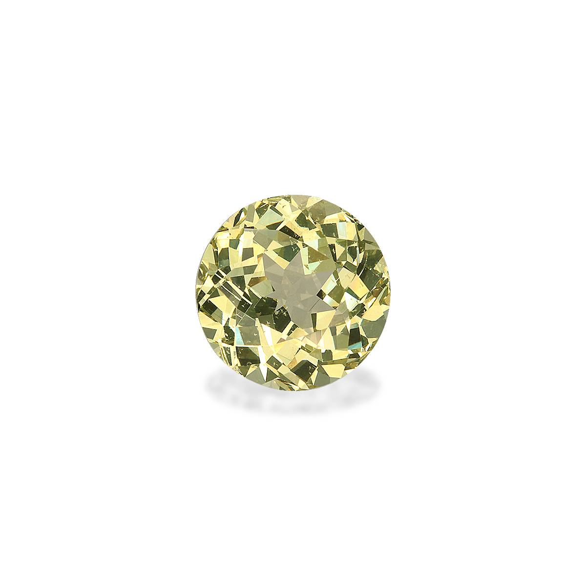 daffodil yellow grossular garnet, 3.82ct round cut — view 3