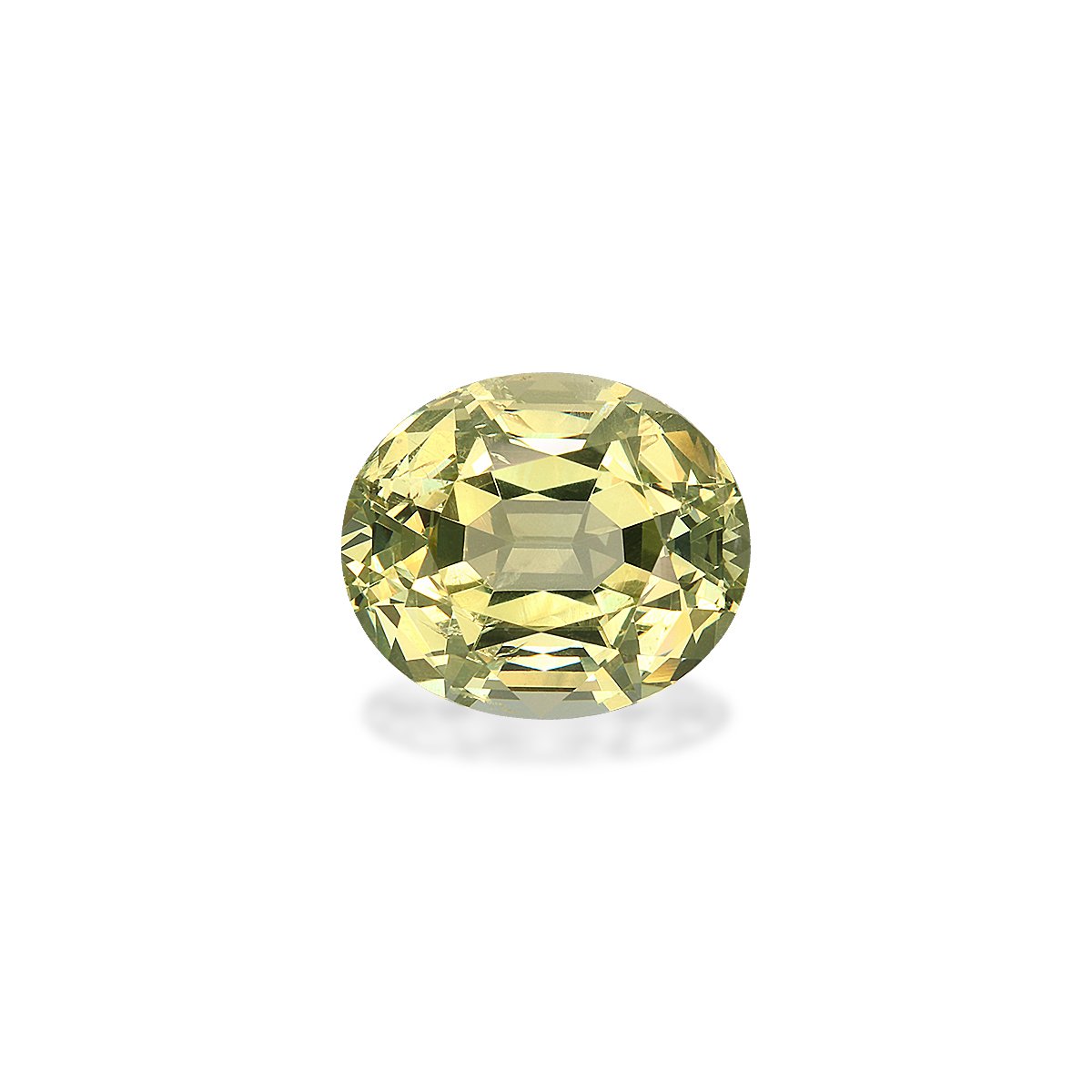daffodil yellow grossular garnet, 4.6ct oval cut — main view