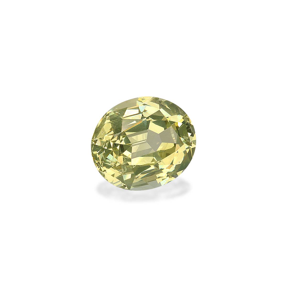 daffodil yellow grossular garnet, 4.6ct oval cut — view 3