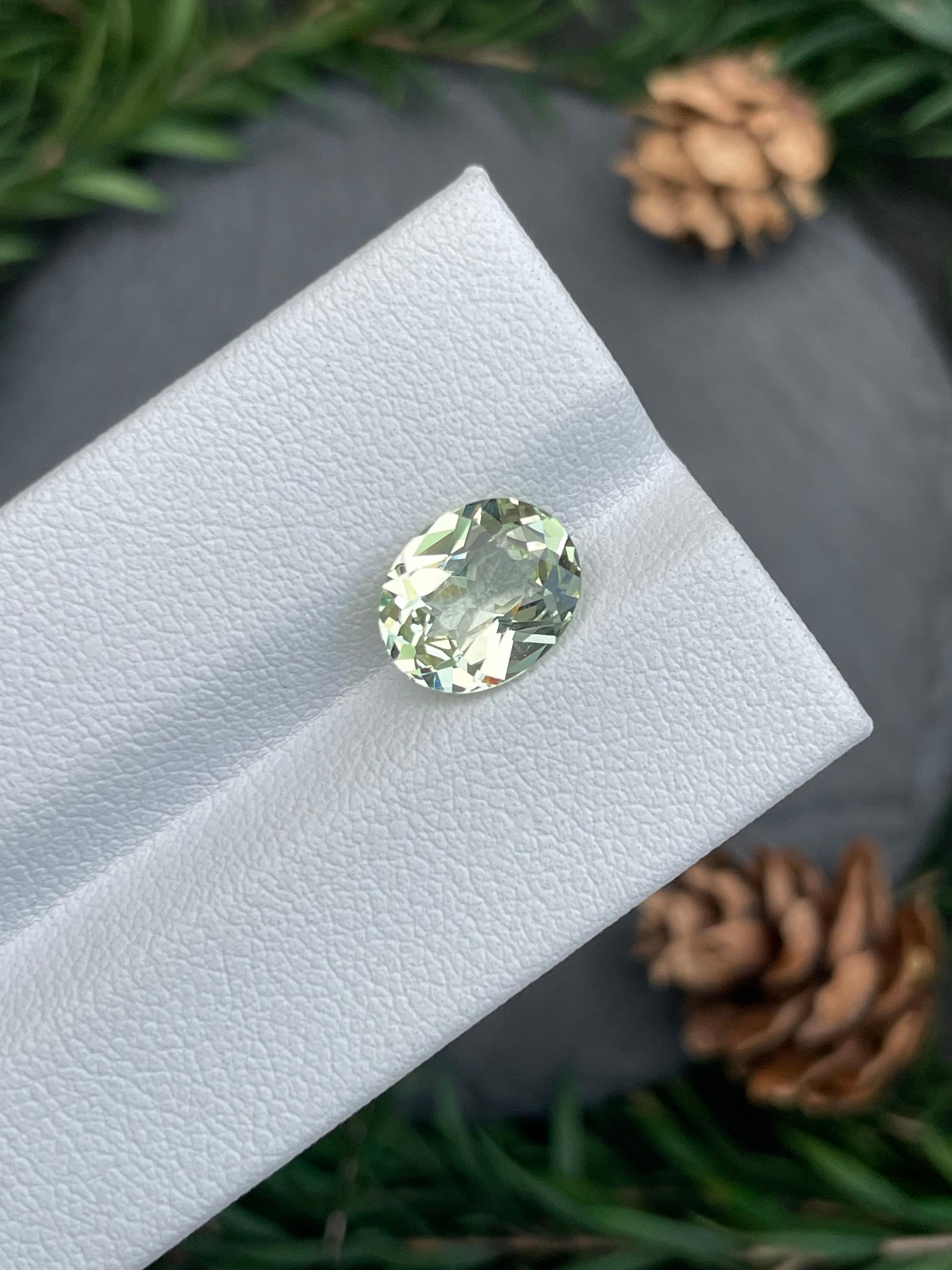 daffodil yellow grossular garnet, 3.03ct oval cut — view 5