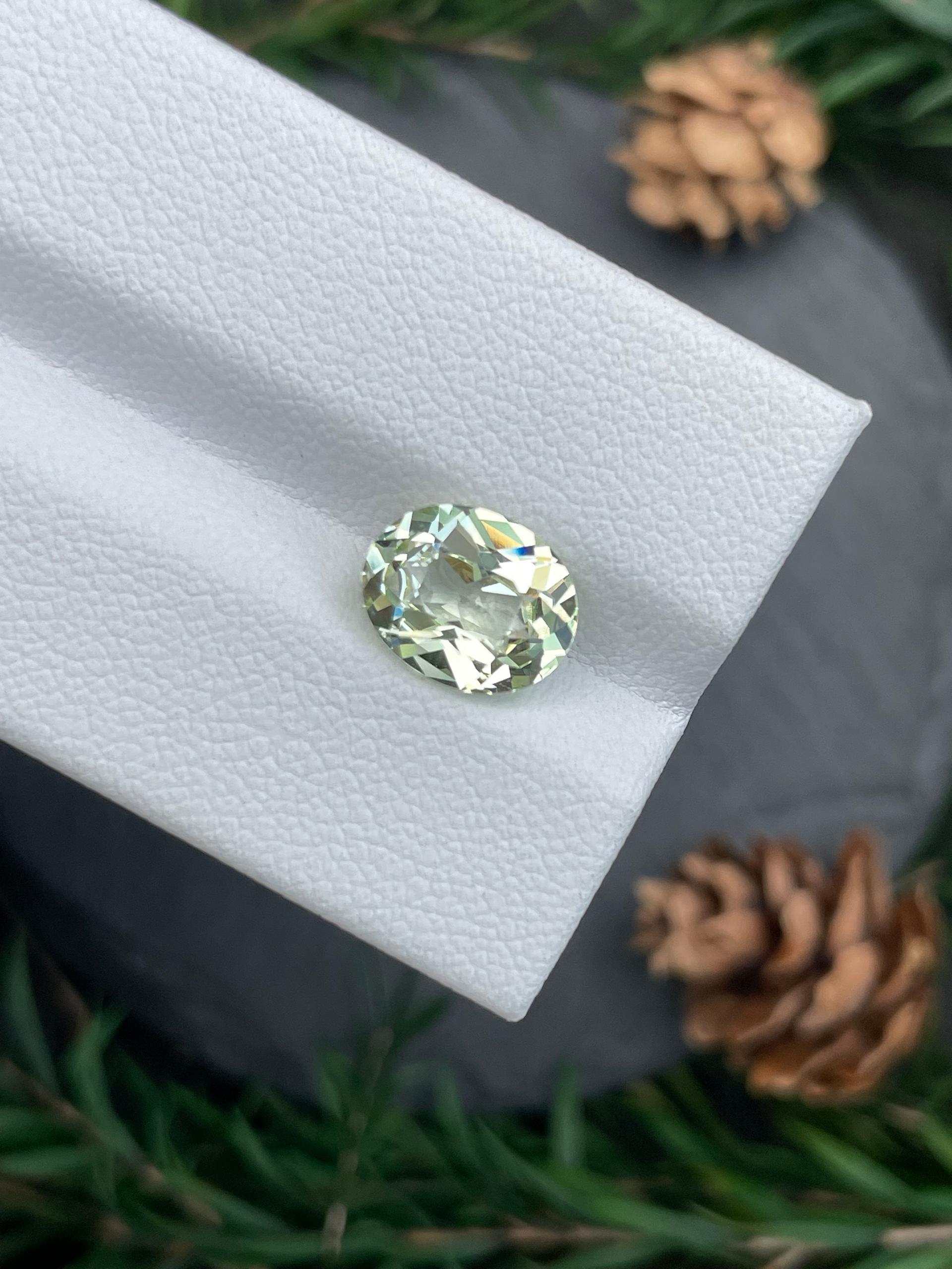 daffodil yellow grossular garnet, 3.03ct oval cut — view 6