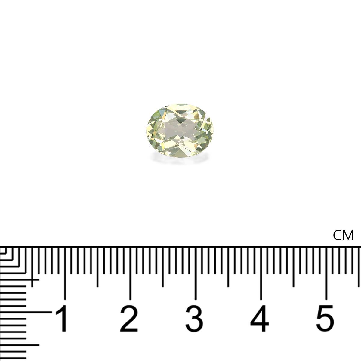 daffodil yellow grossular garnet, 3.03ct oval cut — view 4