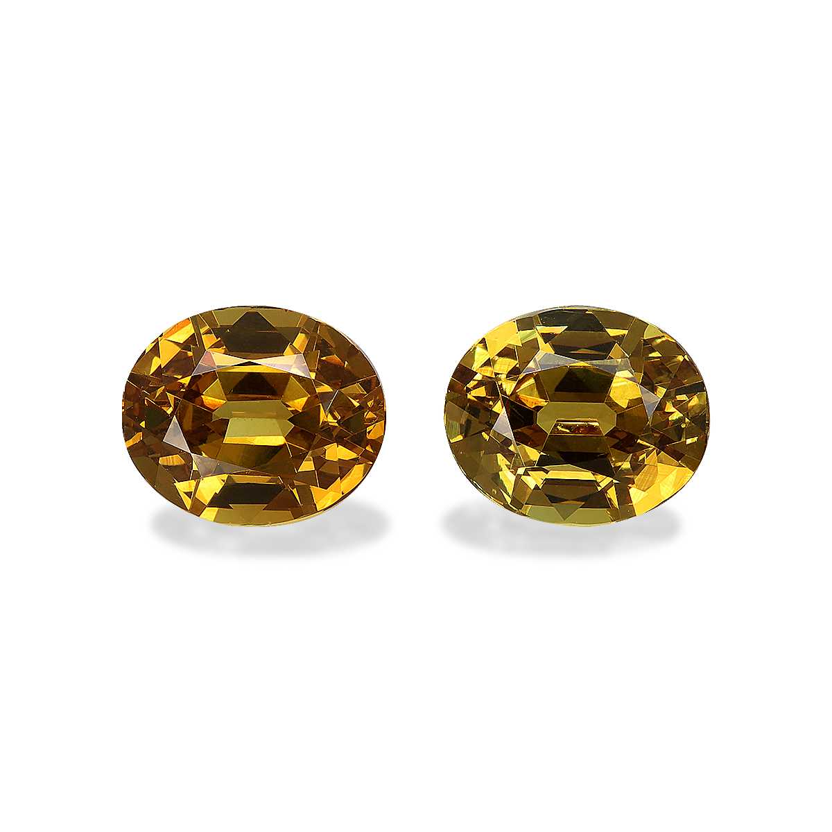 Corn Yellow Grossular Garnet 8.79ct - 10x8mm Pair