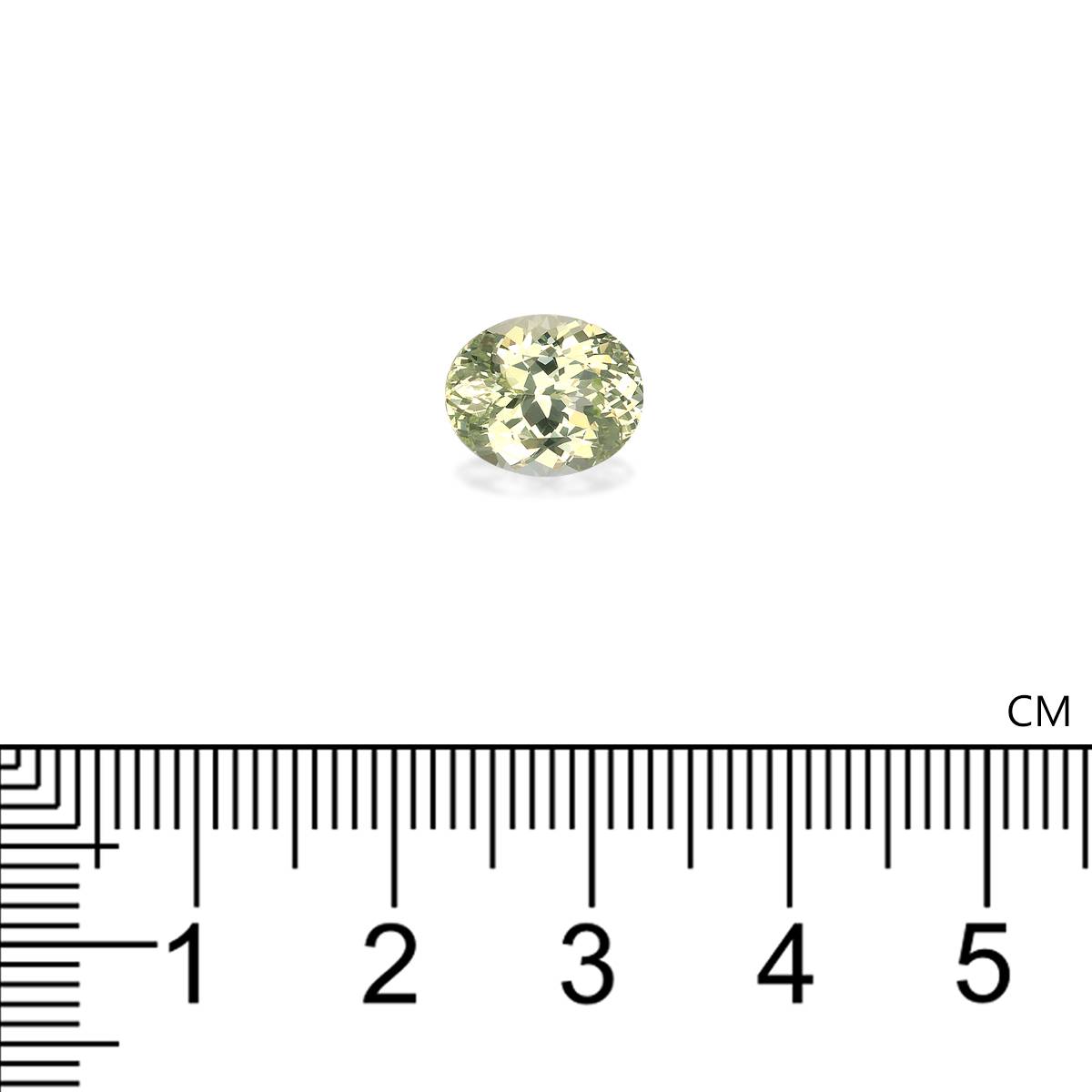 daffodil yellow grossular garnet, 3.51ct oval cut — view 4