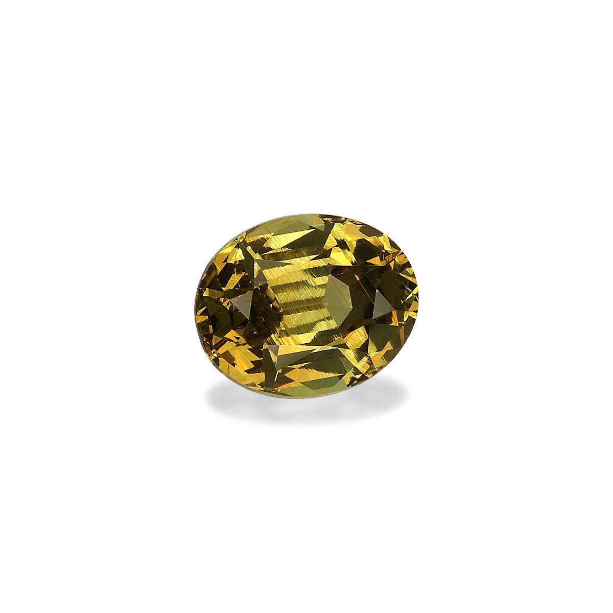 corn yellow grossular garnet, 2.38ct oval cut — view 3