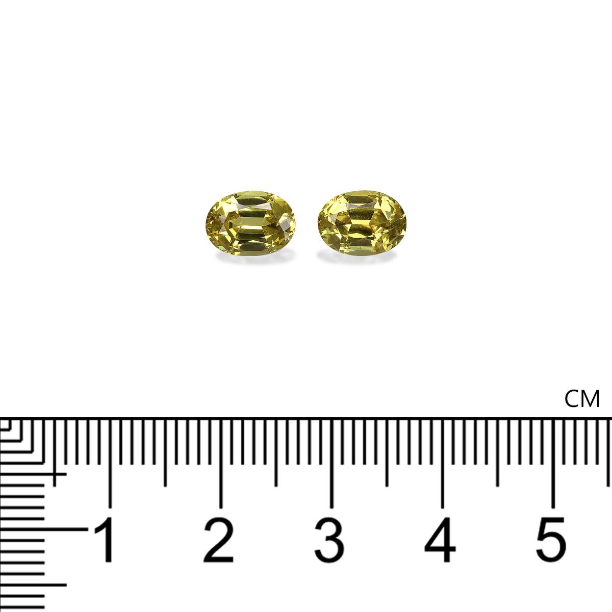 corn yellow grossular garnet, 3.38ct oval cut — view 4