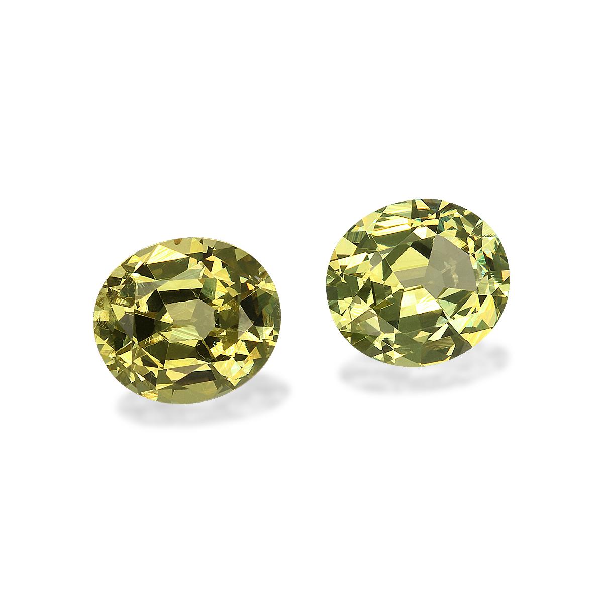 lemon yellow grossular garnet, 3.02ct oval cut — view 3