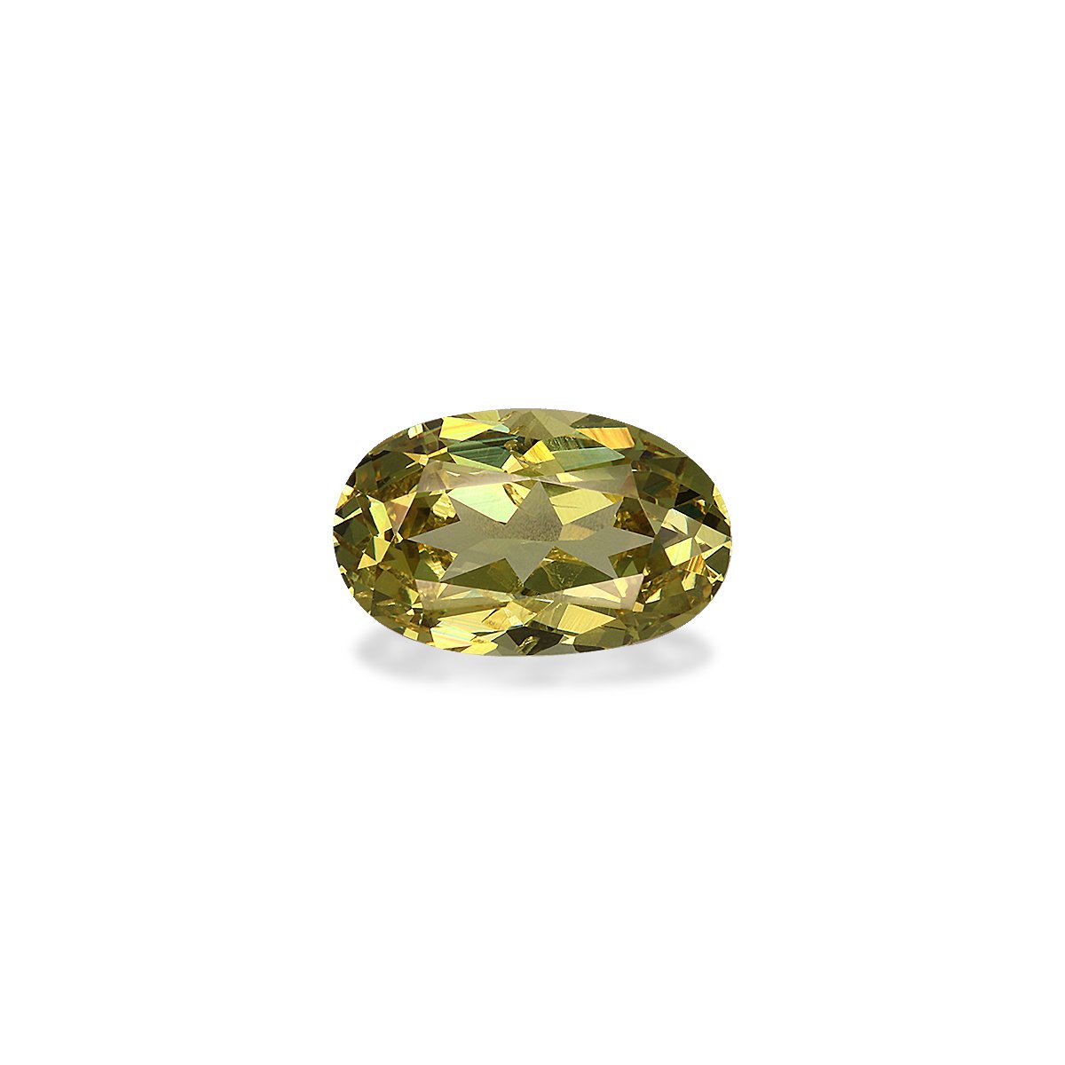 lemon yellow grossular garnet, 2.43ct oval cut — main view