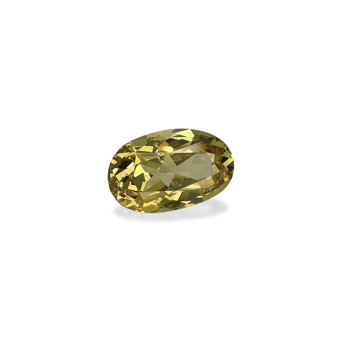 lemon yellow grossular garnet, 2.43ct oval cut — view 3