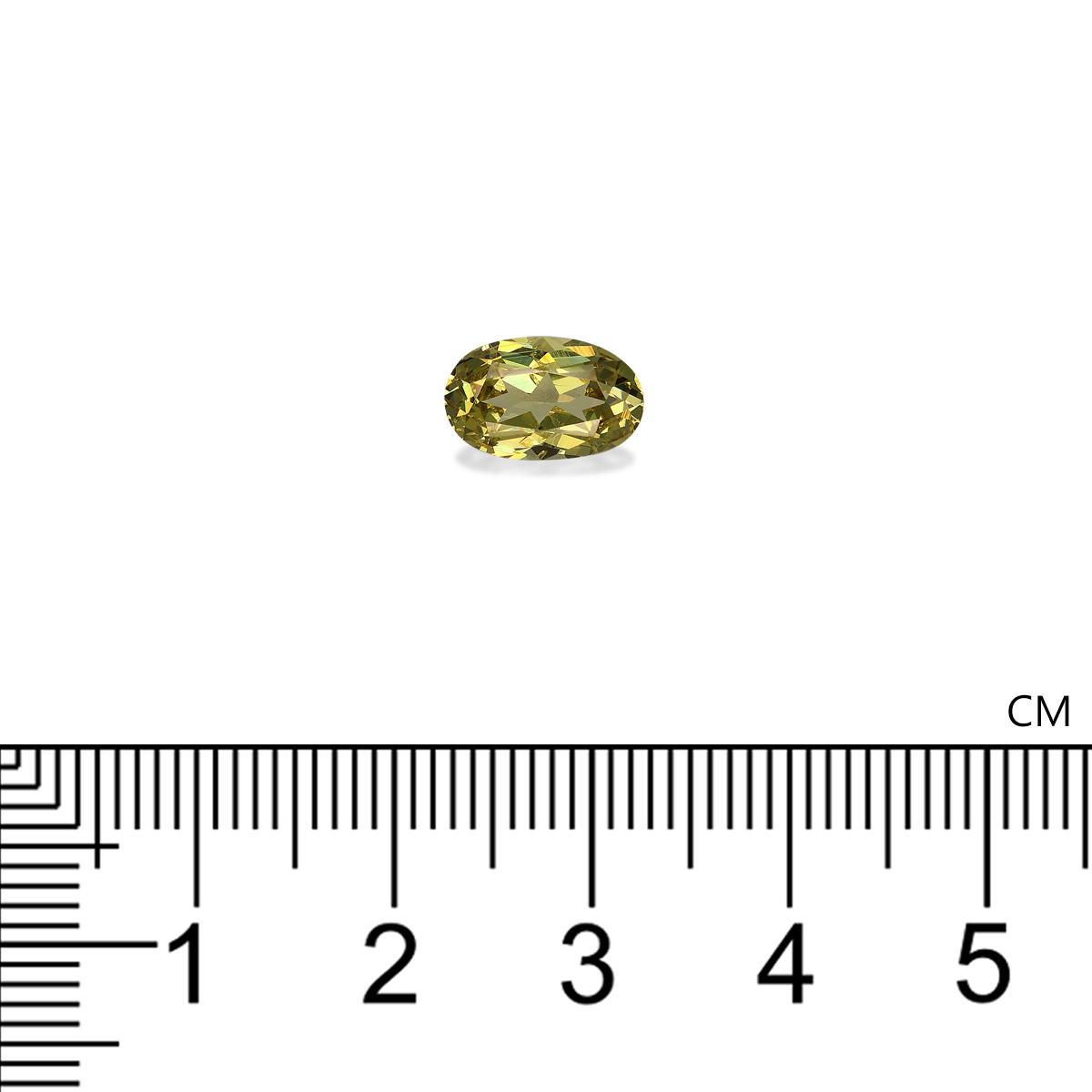 lemon yellow grossular garnet, 2.43ct oval cut — view 4
