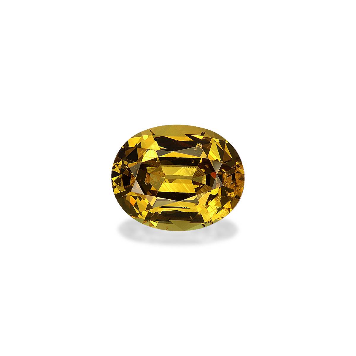 honey yellow grossular garnet, 3.41ct oval cut — main view