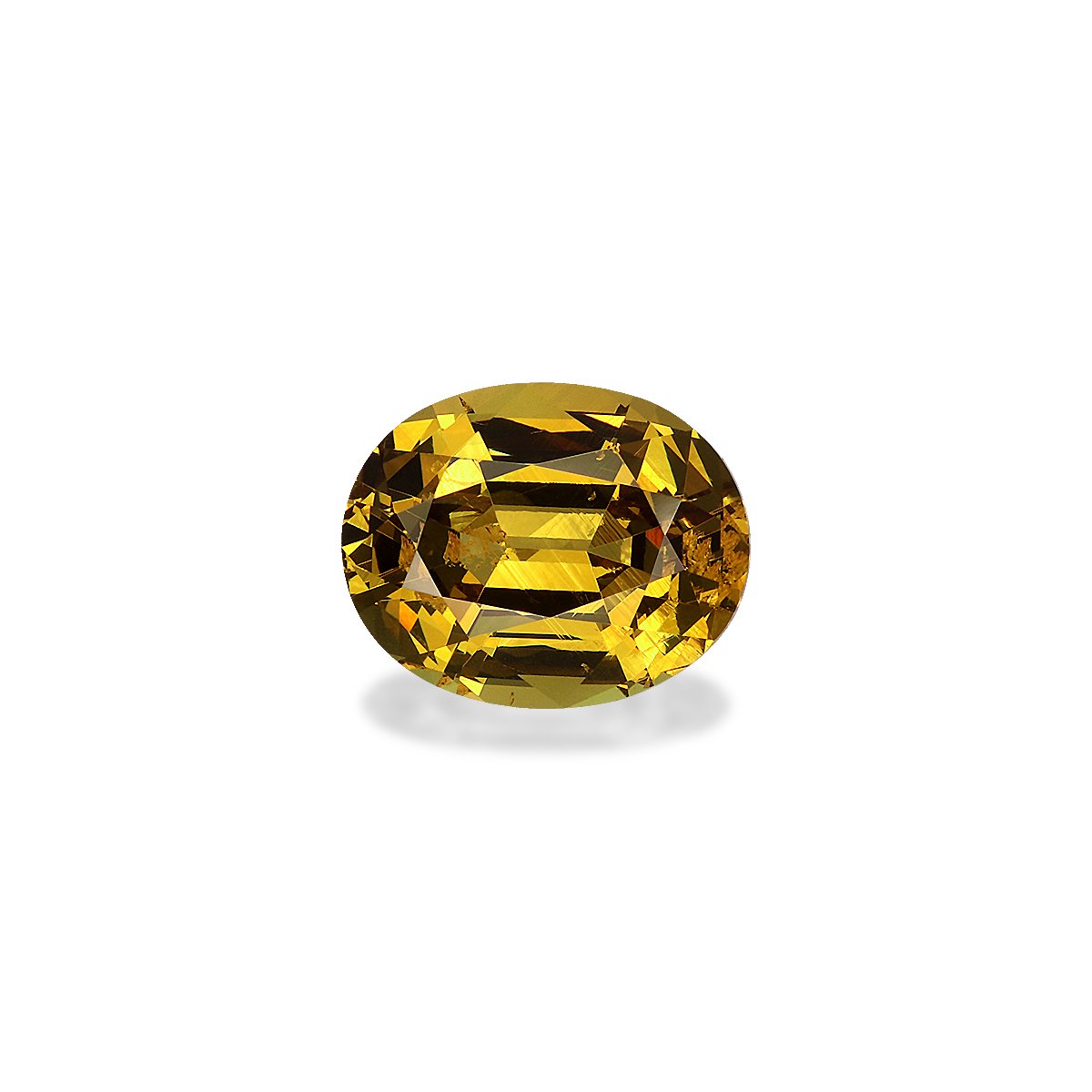 honey yellow grossular garnet, 3.41ct oval cut — main view