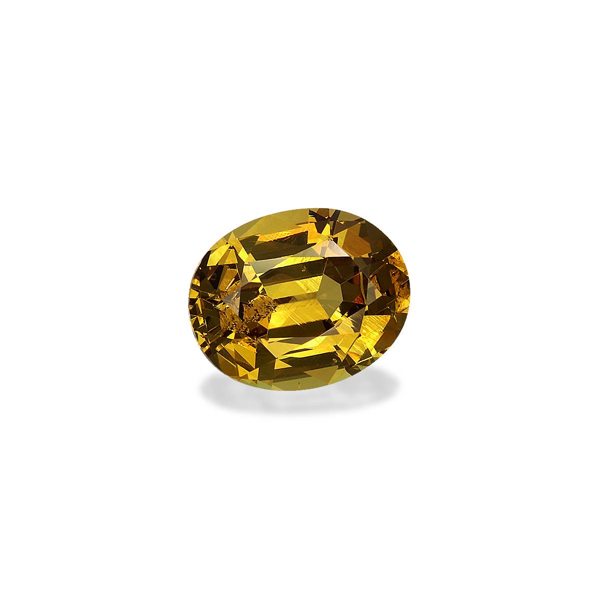 honey yellow grossular garnet, 3.41ct oval cut — view 3