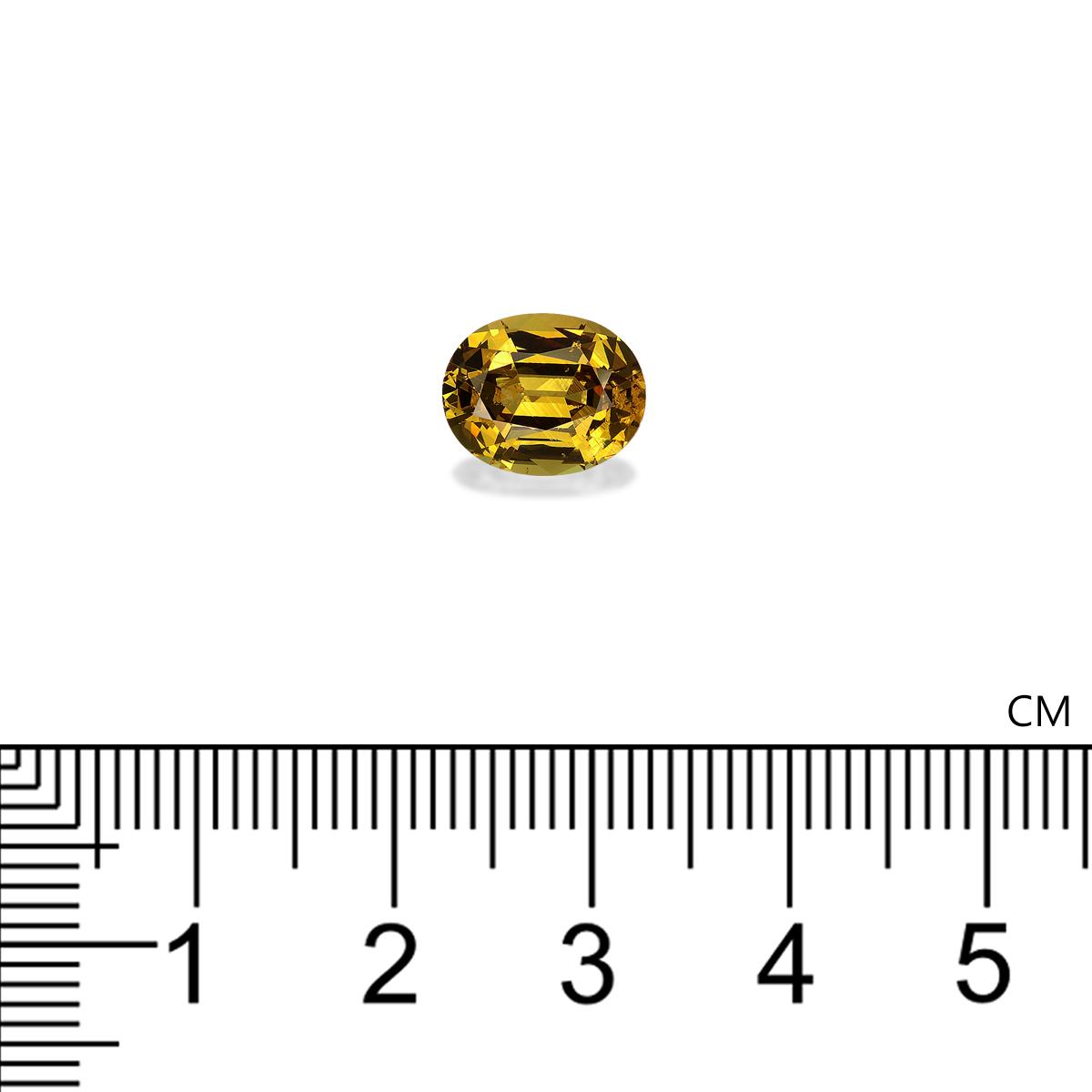 honey yellow grossular garnet, 3.41ct oval cut — view 4