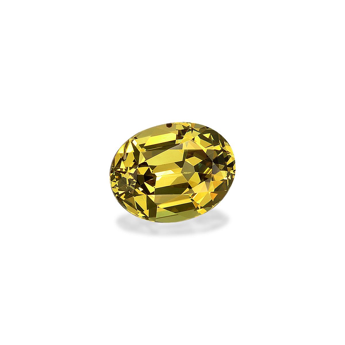 corn yellow grossular garnet, 3.38ct oval cut — view 3
