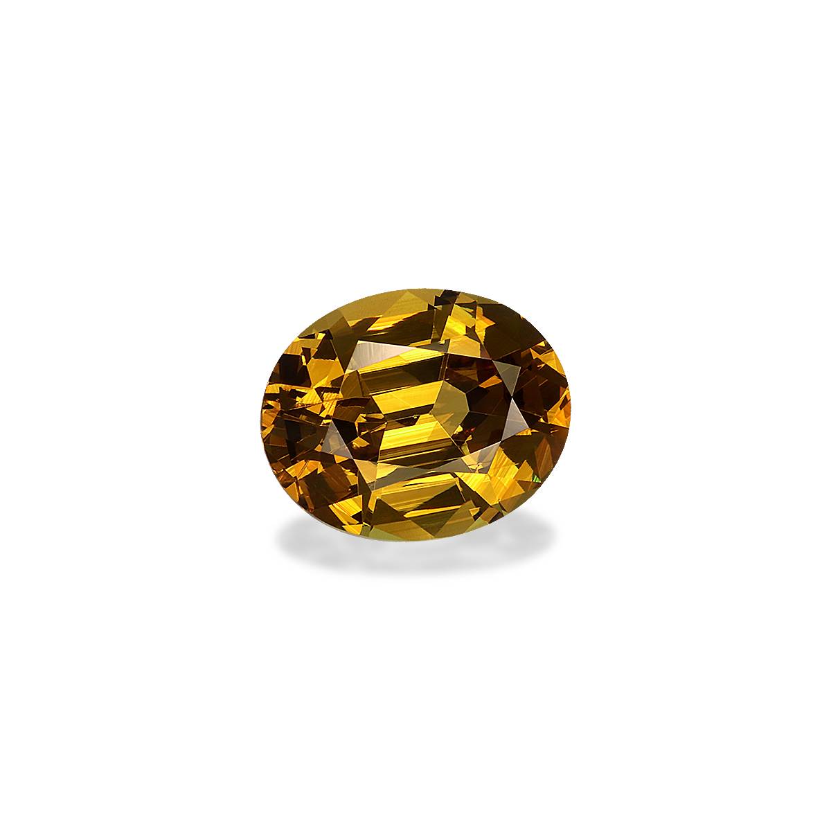 honey yellow grossular garnet, 3.42ct oval cut — view 3
