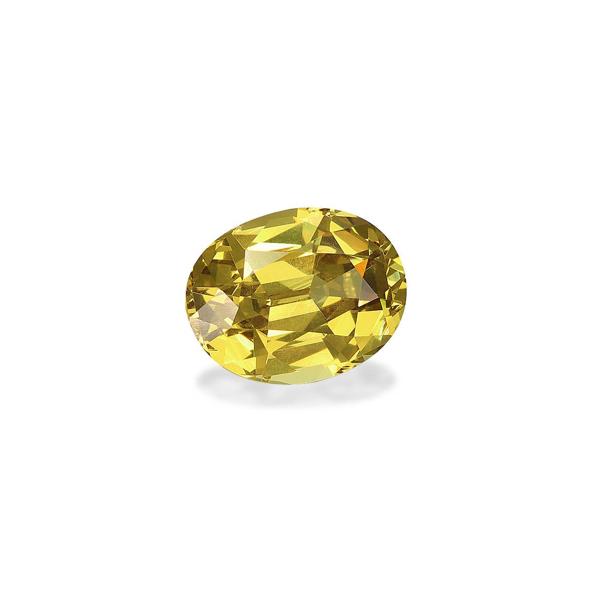 corn yellow grossular garnet, 2.63ct oval cut — view 3