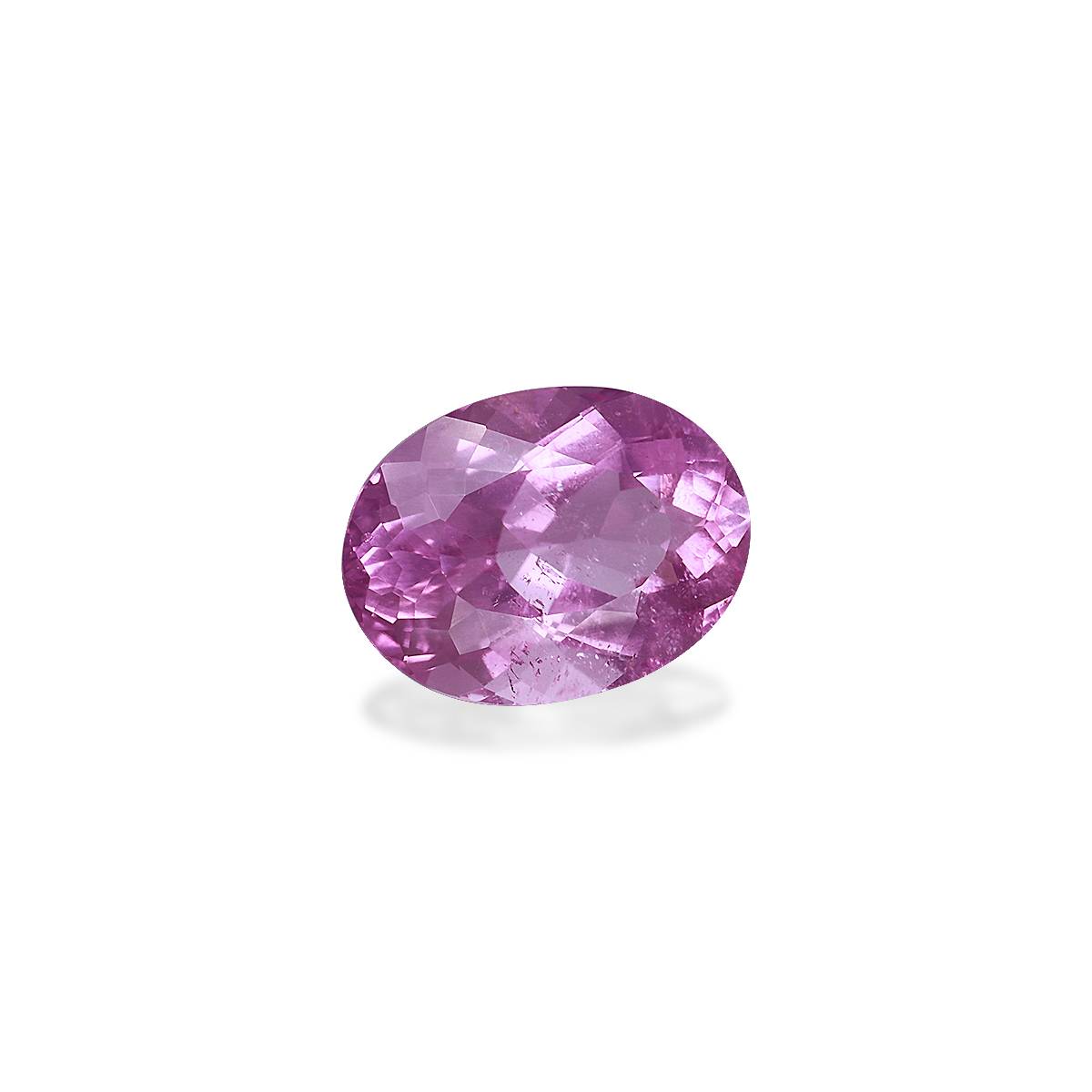 fuscia pink cuprian tourmaline, 4.06ct oval cut — view 3