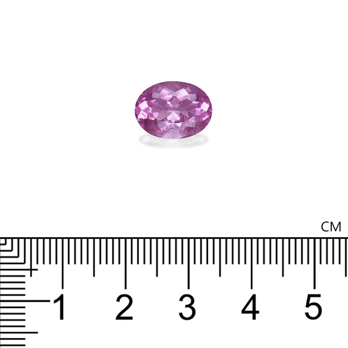 fuscia pink cuprian tourmaline, 4.06ct oval cut — view 4