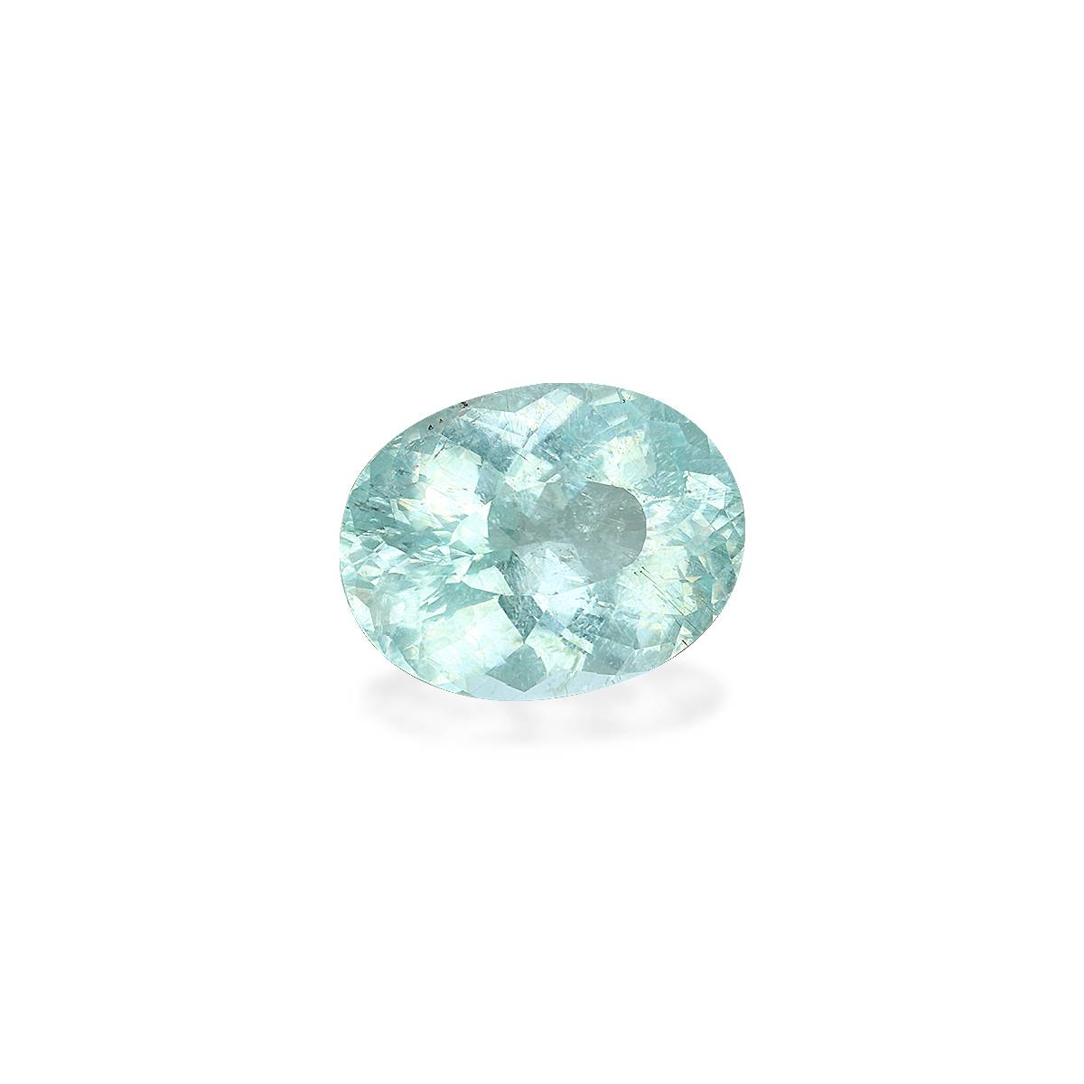 sky blue paraiba tourmaline, 9.91ct oval cut — view 3