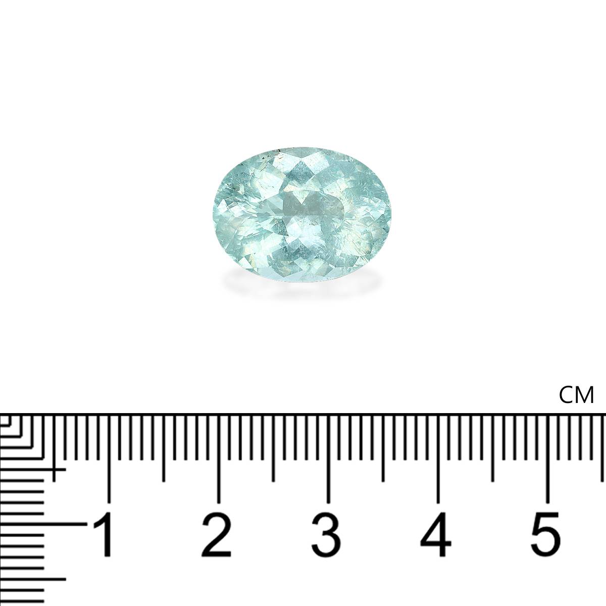 sky blue paraiba tourmaline, 9.91ct oval cut — view 4