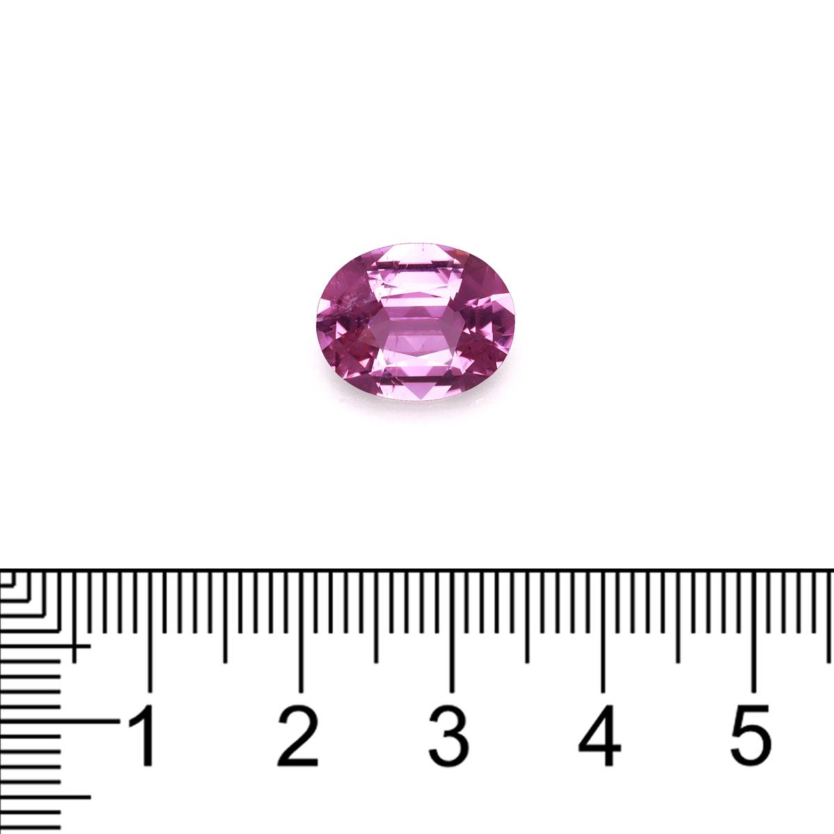 pink cuprian tourmaline, 5.09ct oval cut — view 4