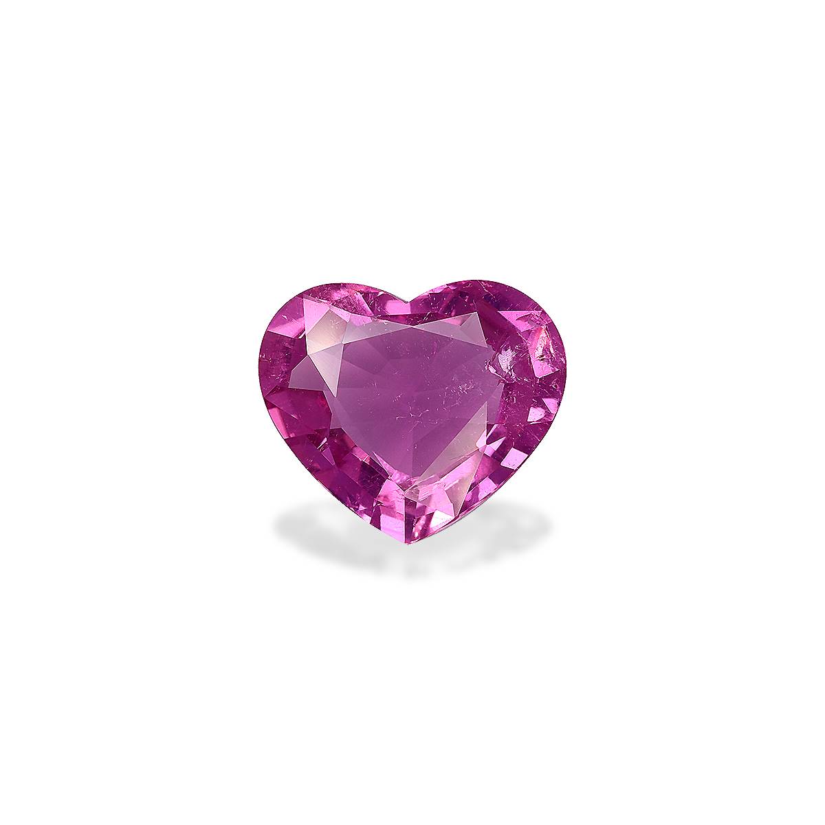 pink cuprian tourmaline, 7.41ct heart cut — main view