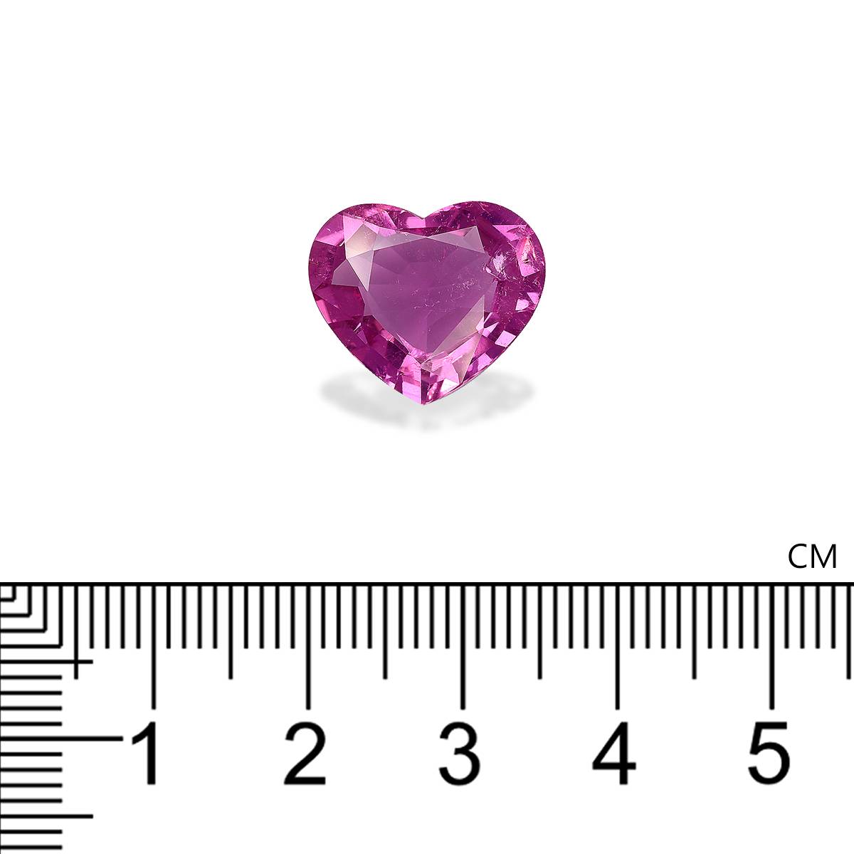 pink cuprian tourmaline, 7.41ct heart cut — view 4