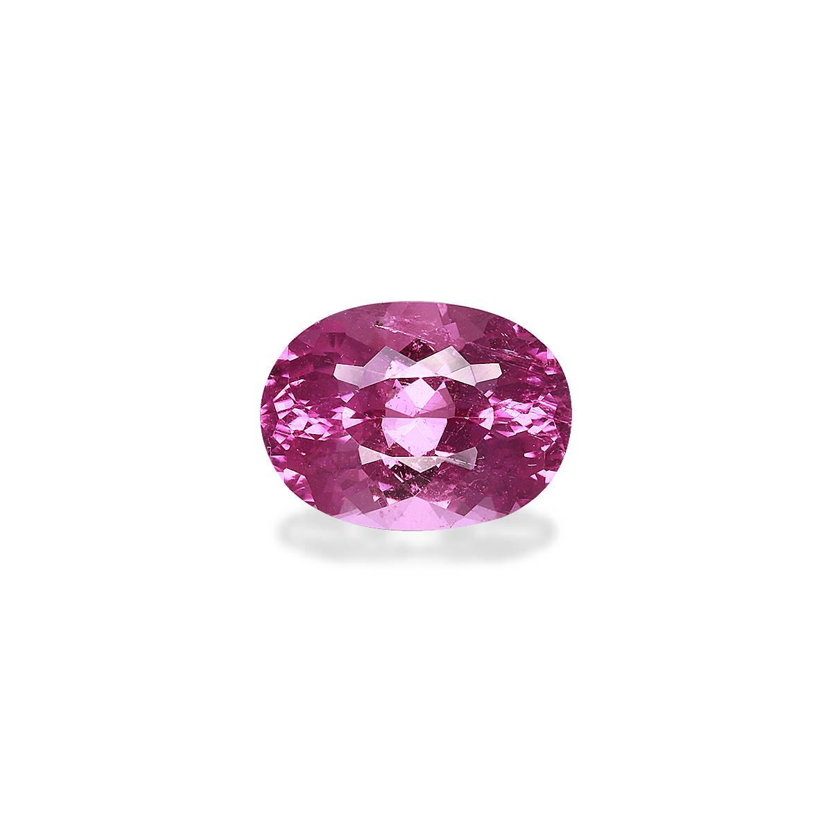 fuscia pink cuprian tourmaline, 3.86ct oval cut — main view