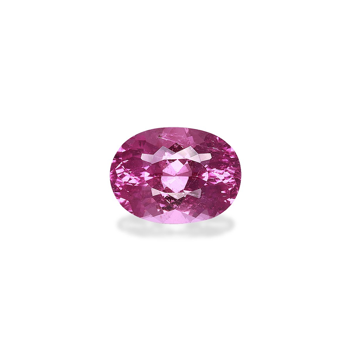 fuscia pink cuprian tourmaline, 3.86ct oval cut — main view