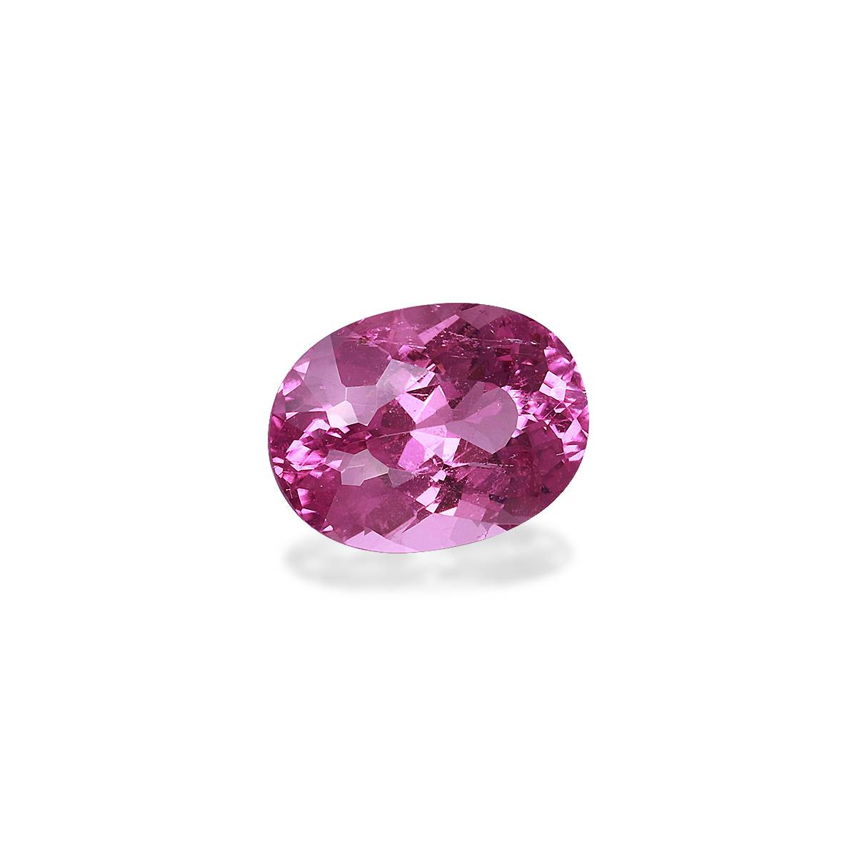fuscia pink cuprian tourmaline, 3.86ct oval cut — view 3