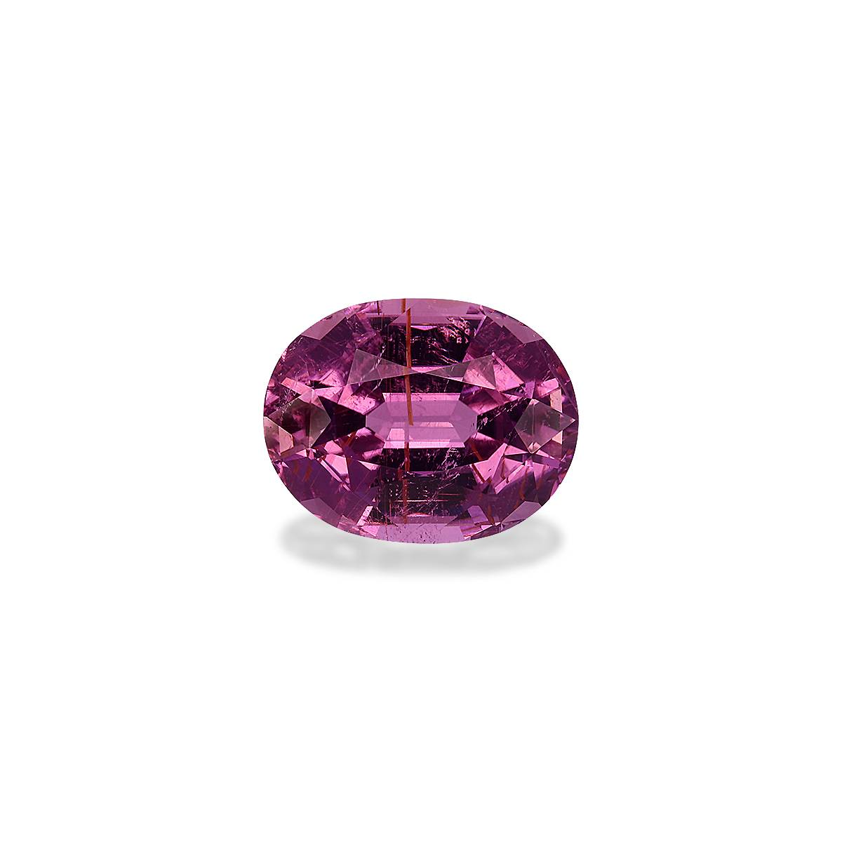 fuscia pink cuprian tourmaline, 8.06ct oval cut — main view