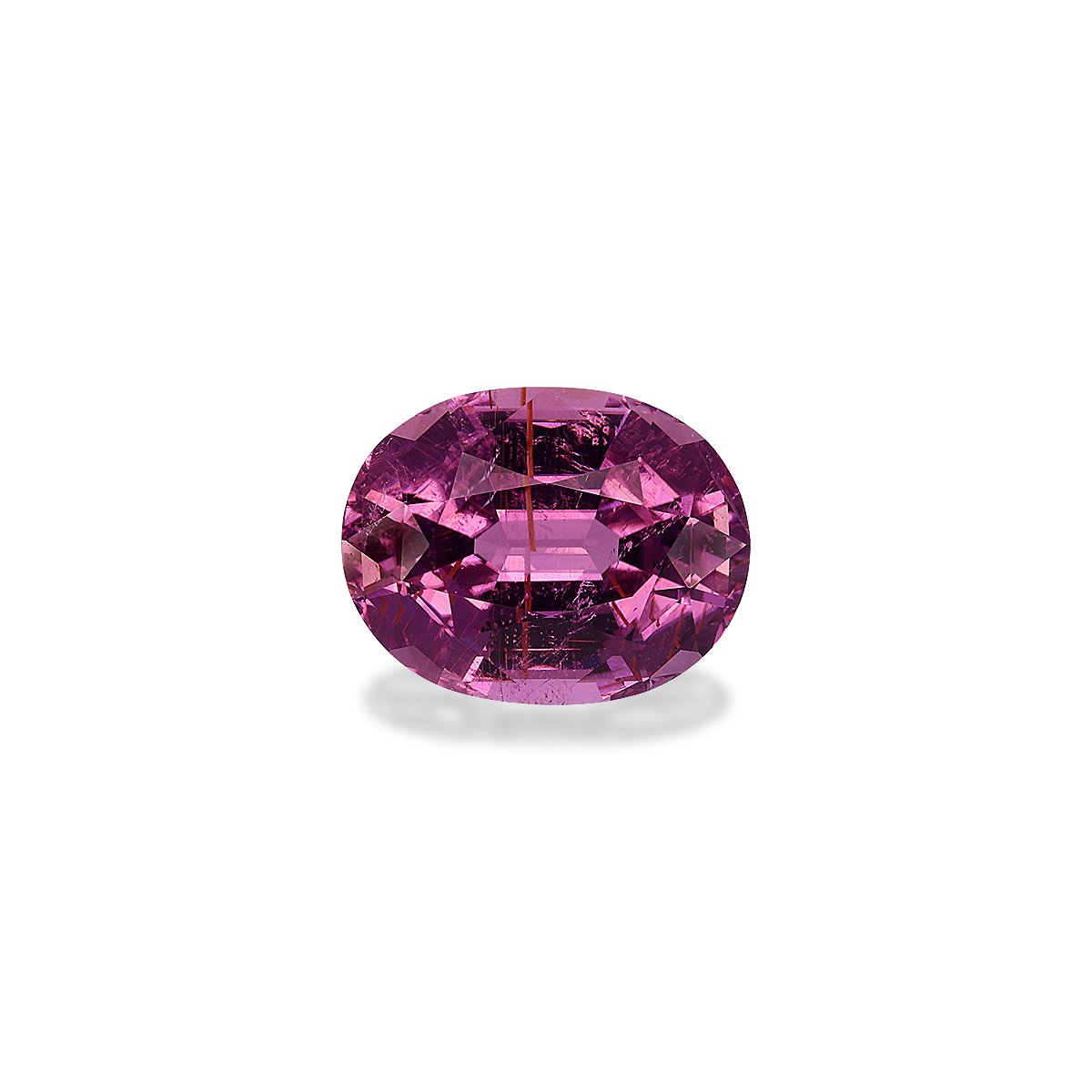 fuscia pink cuprian tourmaline, 8.06ct oval cut — main view