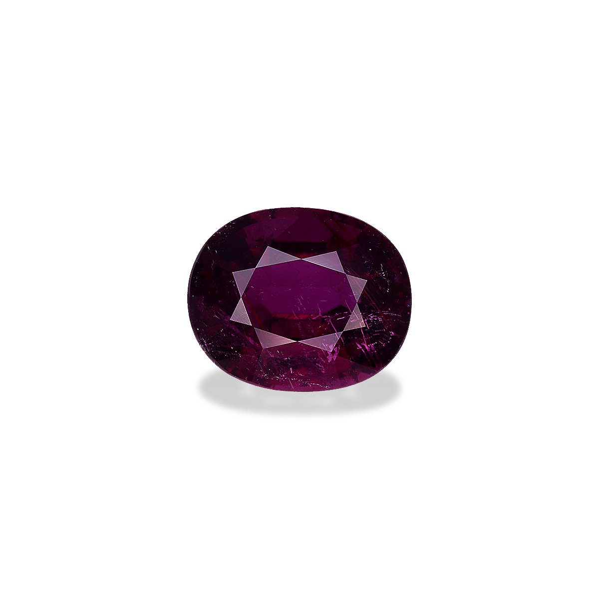 magenta purple cuprian tourmaline, 10.33ct oval cut — main view