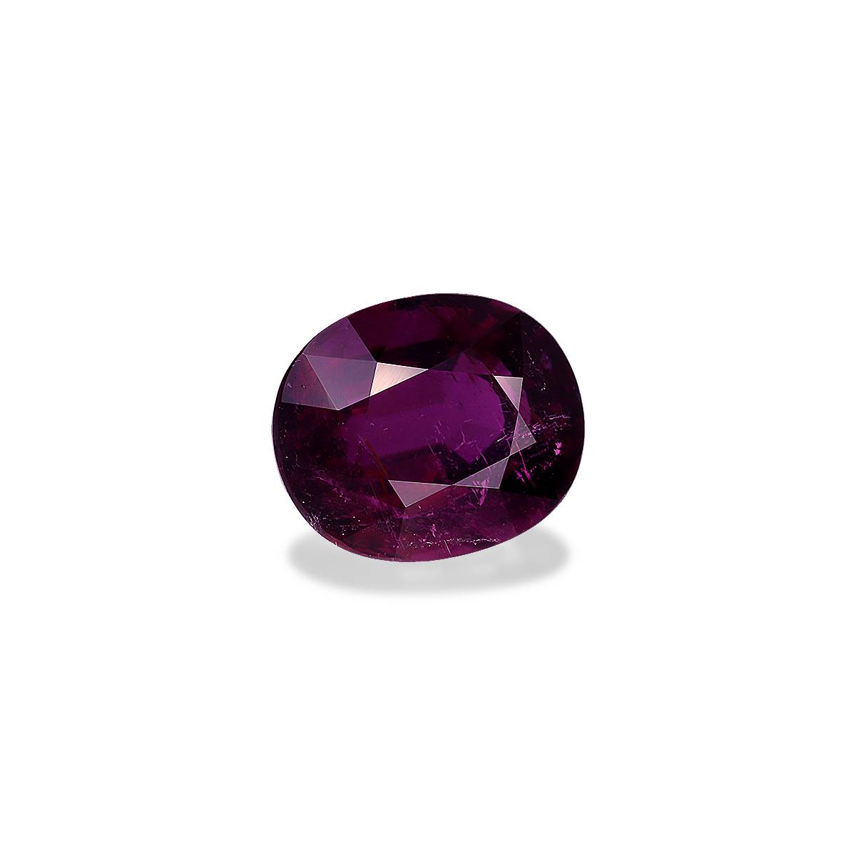 magenta purple cuprian tourmaline, 10.33ct oval cut — view 3