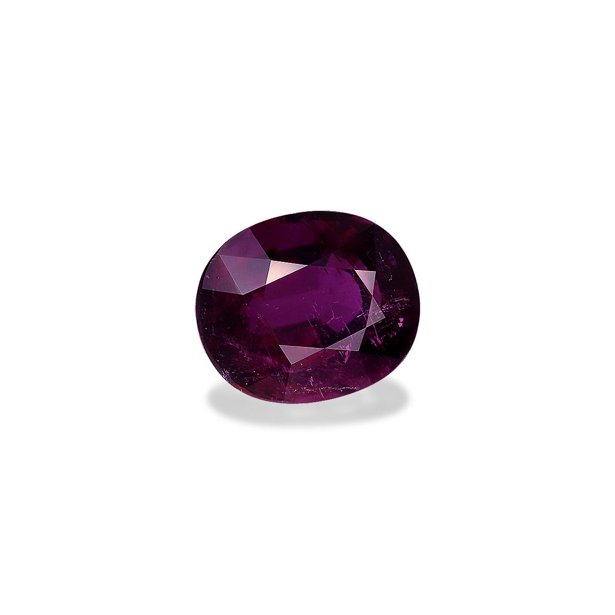 magenta purple cuprian tourmaline, 10.33ct oval cut — view 3