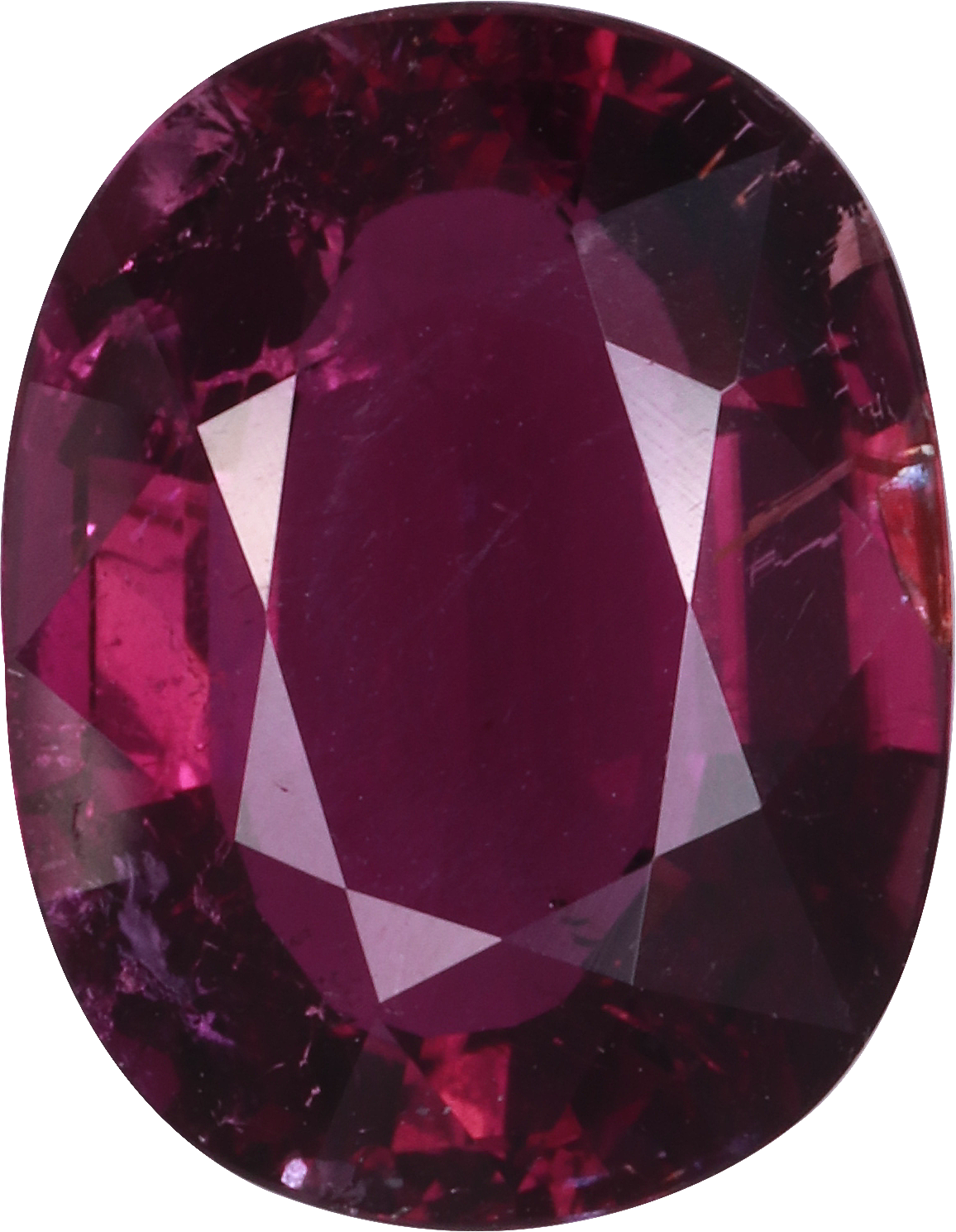 Oval cut cuprian tourmaline