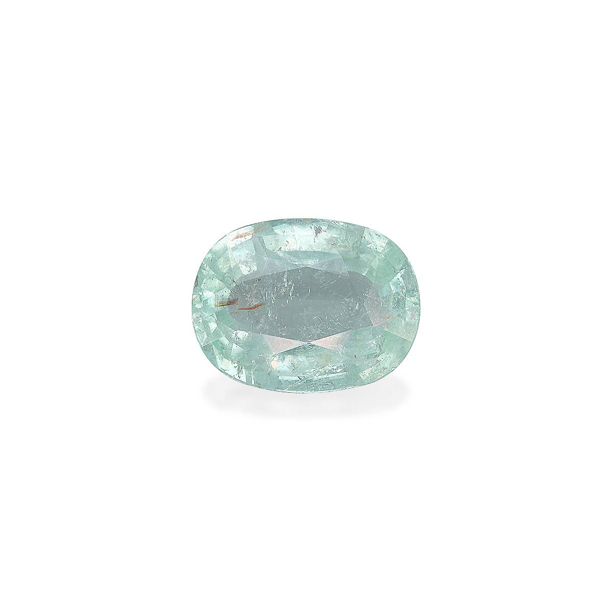 Neon green paraiba tourmaline, 5.01ct oval cut — main view