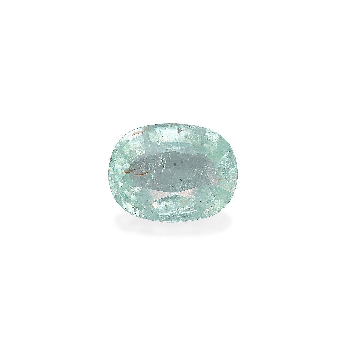 Neon green paraiba tourmaline, 5.01ct oval cut — main view