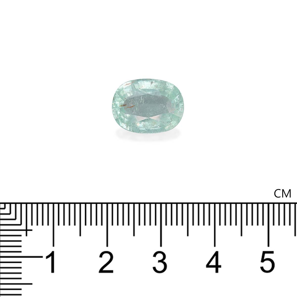 Neon green paraiba tourmaline, 5.01ct oval cut — view 4
