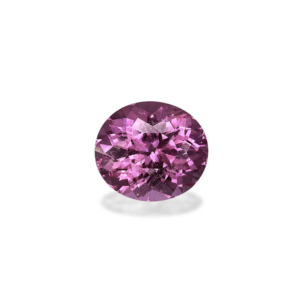 fuscia pink cuprian tourmaline, 3.69ct oval cut — main view