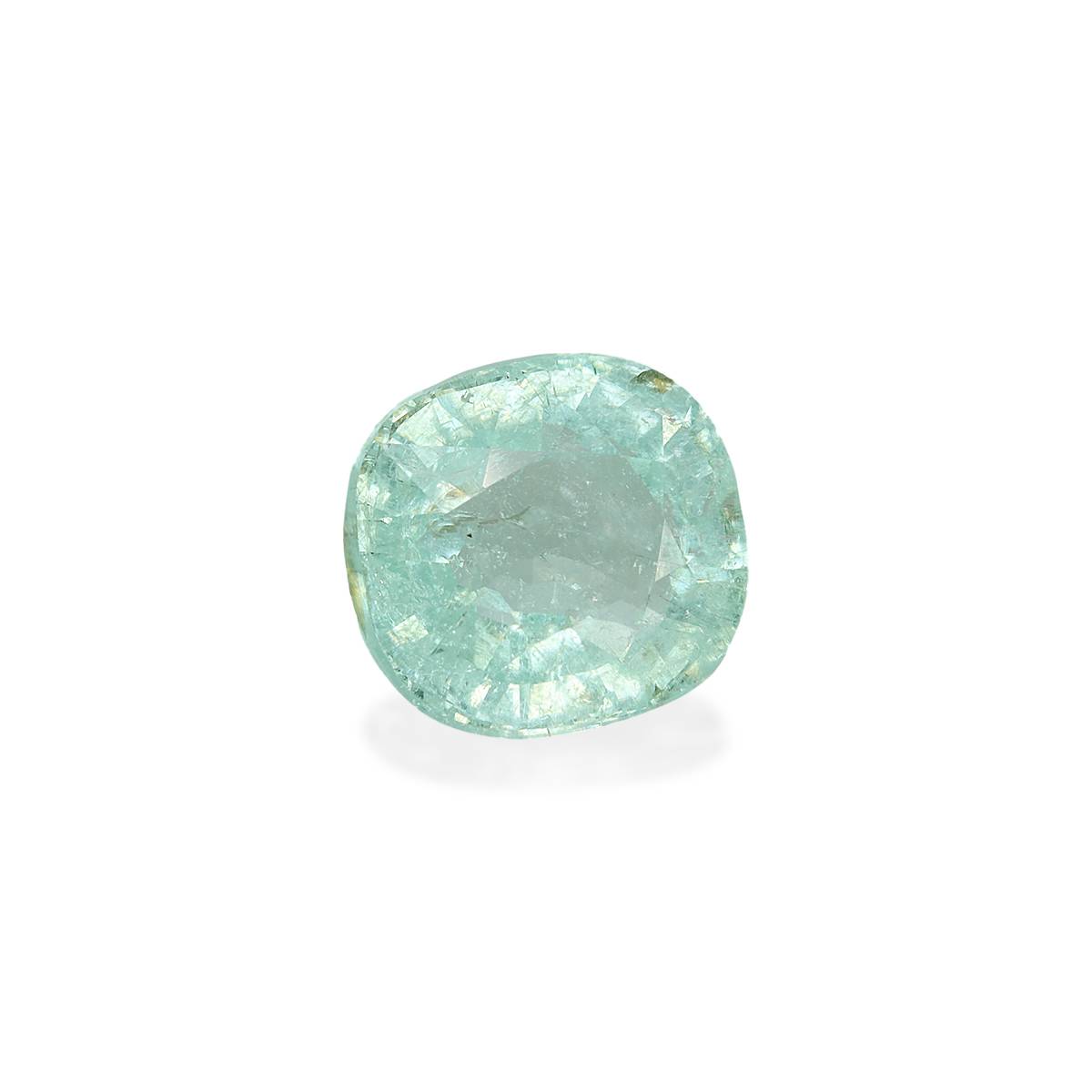 Neon green cuprian tourmaline, 7.5ct cushion cut — view 3