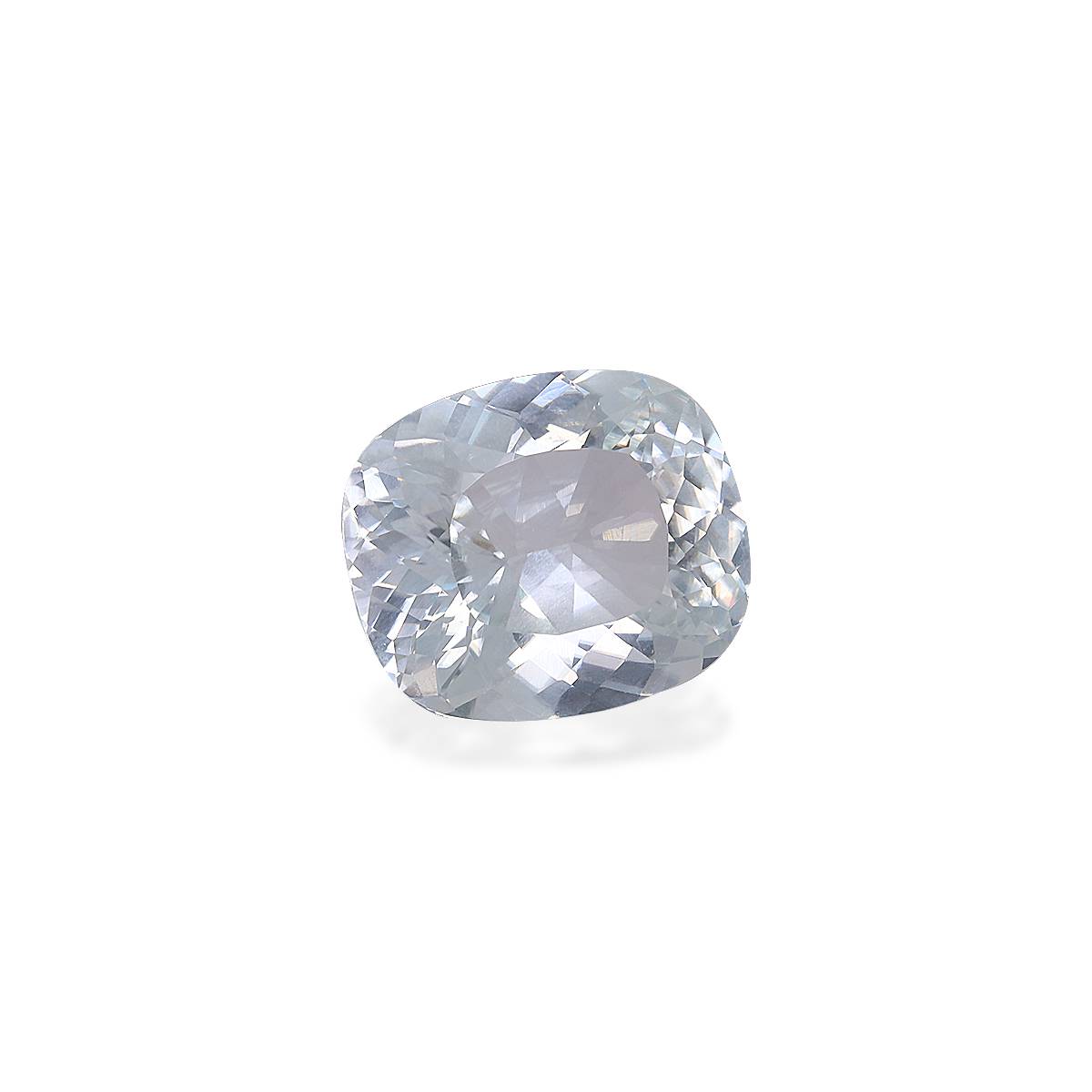 white cuprian tourmaline, 4.67ct cushion cut — view 3