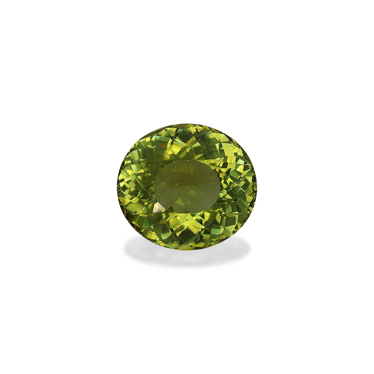 Lime Green Cuprian Tourmaline 14.35ct - 16x14mm