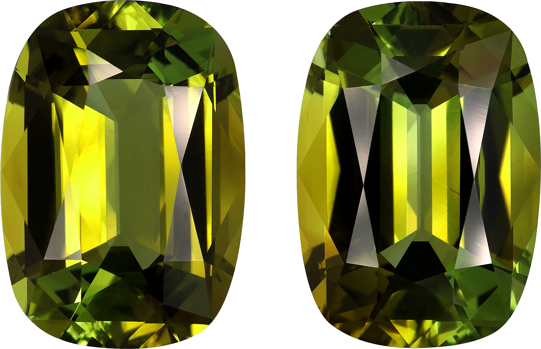 Cushion cut cuprian tourmaline, 22.21 by 15.65 mm, shown at actual size