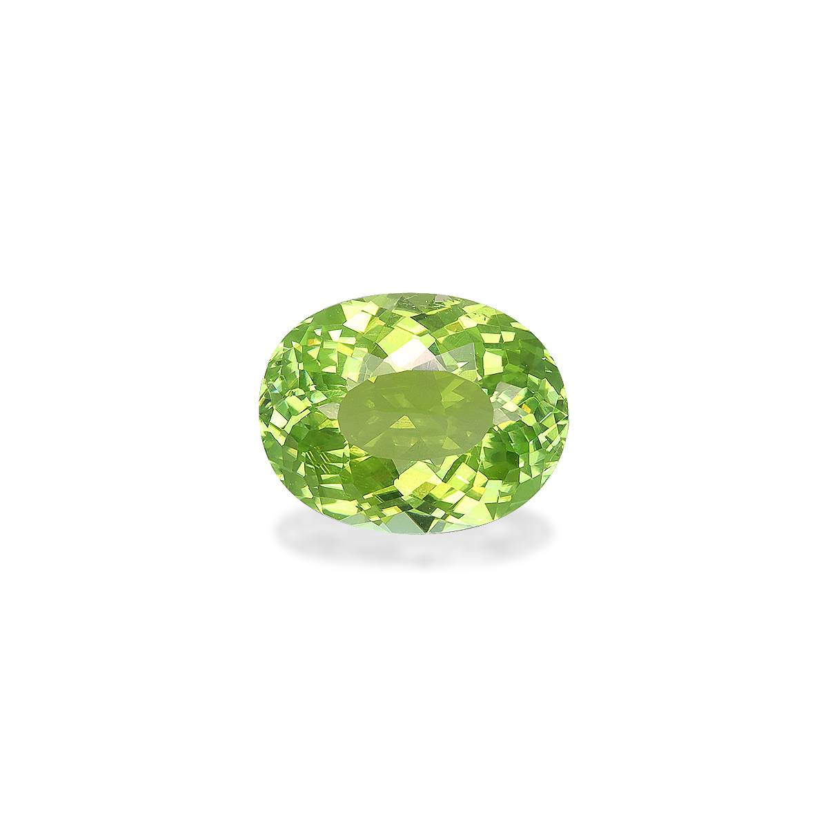 lime green cuprian tourmaline, 2.84ct oval cut — main view