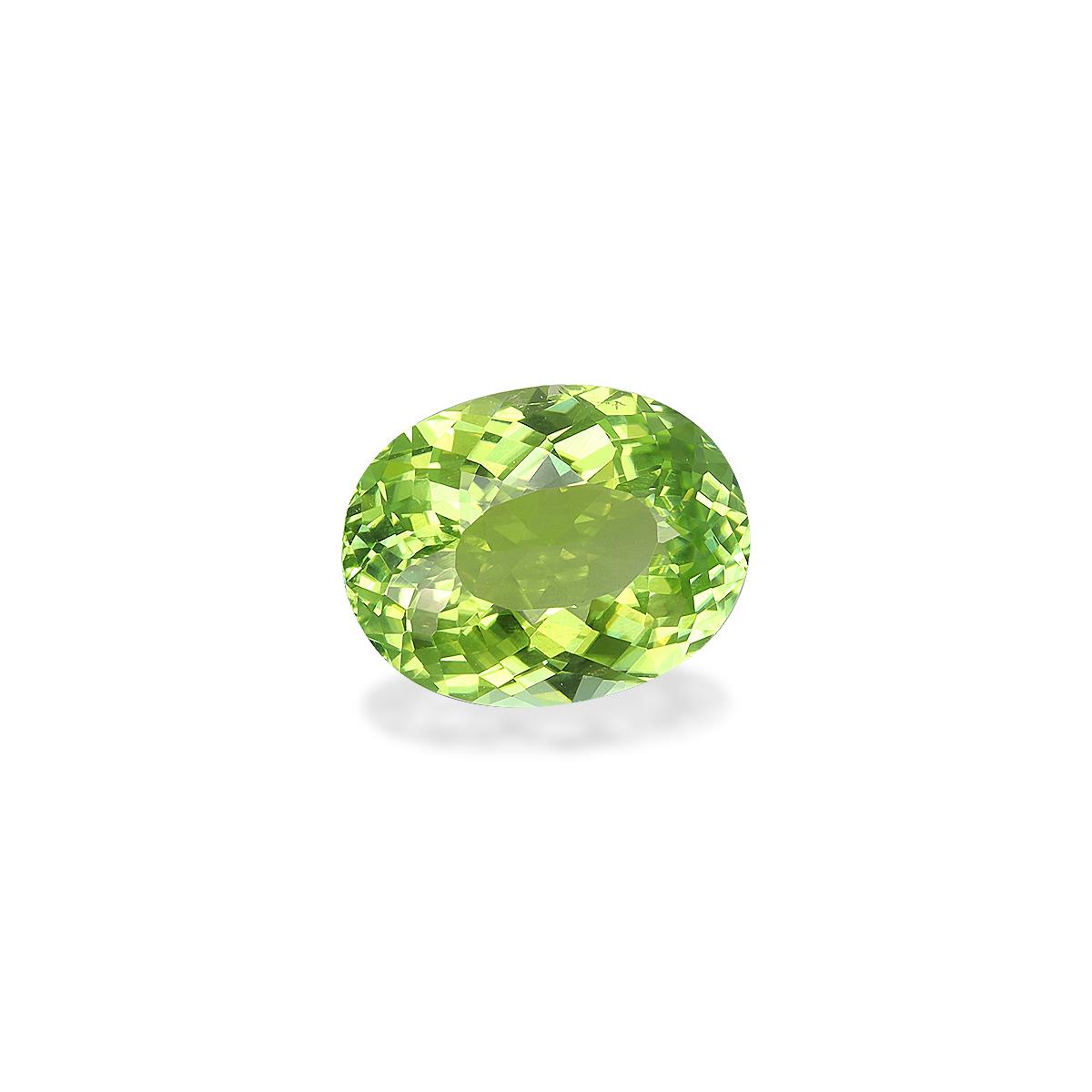 lime green cuprian tourmaline, 2.84ct oval cut — view 3